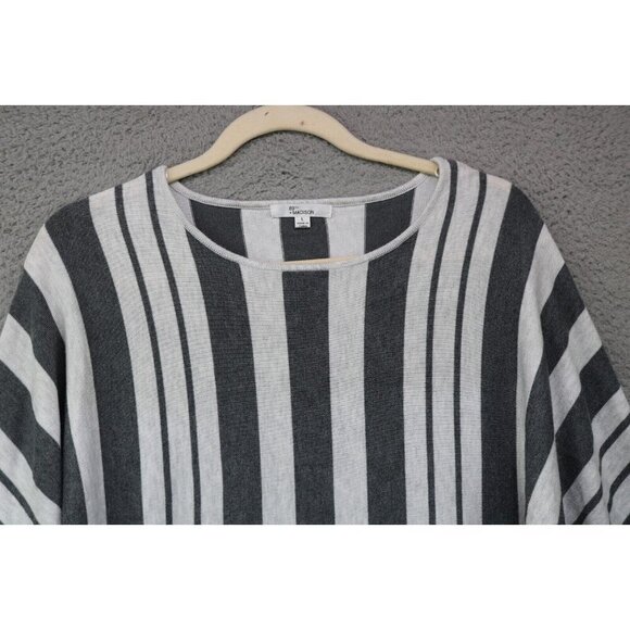 89th & Madison 3/4 Dolman Sleeves Pullover Sweater-Large-Oversized-Striped - Picture 3 of 9